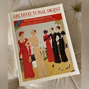 Vintage Architectural Digest Interiors of Fashion Designers’ Homes October 1994